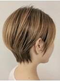 30代40代絶壁解消/似合わせカット/イメチェンまるみショートボブ