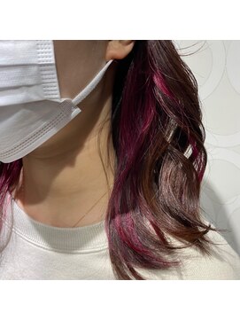 ヒップスデコ(Hip's deco) 〔ブリーチあり〕垢抜けピンクイヤリングカラー