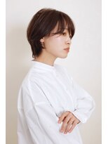 ルーフ 用賀(ROOF)&nbsp;【ROOF用賀店】大人なひし形ショート　艶感ブラウンカラー