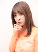 大人かわいい小顔美髪こなれセミディ0805