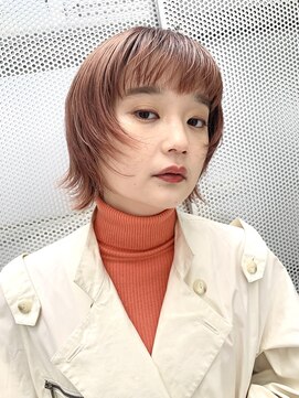 ソラ タビ(SORA tabi) シアーオレンジカラーとウルフヘア