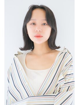 ガリカ 横浜(Gallica) 大人かわいい外ハネボブセンターパートワンカール地毛風カラー