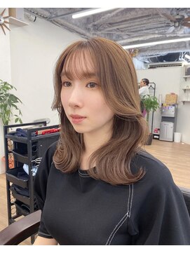 ピープスアンドスー 表参道 渋谷(Peeps&Suu.) 大人レイヤーカット/流し前髪/レイヤーカット20代30代40代韓国