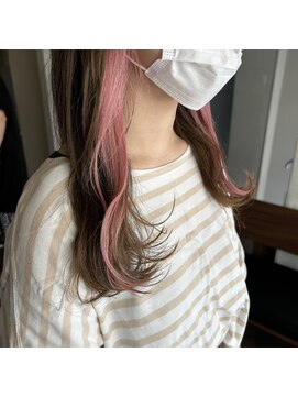 ガーデン 北花田(garden) パステルピンクなイヤリングカラー