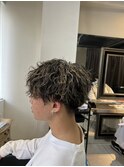 波巻きスパイラルパーマ　波巻きパーマ　メンズパーマ