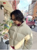 マッシュパーマウルフ波巻きハイライト72