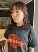 ニュアンスパーマ_ゆるめパーマ_前髪ぱっつん