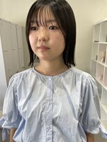 キートス 高知店(kiitos)&nbsp;★パツっと切りっぱなしボブ