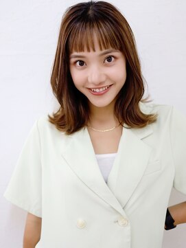 アーダーヘアーサロン 鯖江店(ADER HAIR SALON) 大人可愛いくびれ切りっぱなしボブ