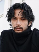 センターパートスパイラルパーマシャドウパーマニュアンスパーマ