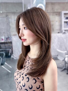 フィヴェント(Fivent) 美髪韓国レイヤーイメチェン似合わせ小顔シースルーワイドバング