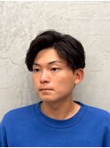スーツに合う　大人の抜け感ヘア/七三/ニュアンスパーマ