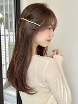 ローネス ギンザ(LONESS ginza)&nbsp;レイヤーカット/姫カットレイヤー/くすみベージュ/透明感カラー