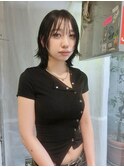 黒髪ショートウルフハッシュカットボブレイヤーショートレイヤー