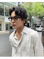 《セットを簡単に》パーマで大人の雰囲気に/韓国マッシュ
