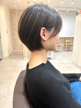 アグ ヘアー ナッツ 秦野店(Agu hair nuts) 丸みショート/マロンベージュ/丸みショートボブ/くすみベージュ