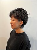 くせ毛を活かすウルフショート×ニューヨークドライカット