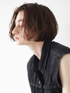 ピズム(PISM) Aラインボブ/ヘルシースタイル/ボブショート/ダークグレージュ