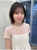 くびれボブ小顔ショートボブ☆シースルーバング20代～50代☆