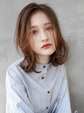 ギークス(GEEKS) 【GEEKS渋谷】ミディアムレイヤーボブ/マロンベージュ/秋冬ヘア