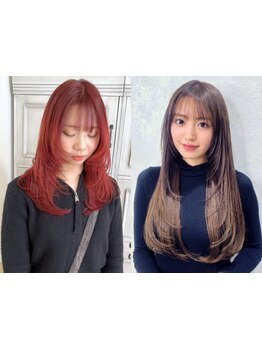 長さを変えずに印象的にイメージを変える韓国スタイル♪顔周りレイヤー+ロアバージンエクステで大変身