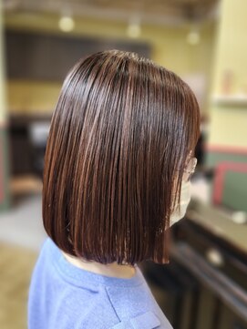 うる艶縮毛矯正　ボブ