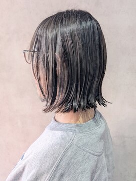 エンクス(enx) 着物ヘア/ダークアッシュ/ミディアムレイヤーカット/鶴ヶ峰HK12