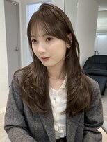 ノイ 銀座(noi)&nbsp;顔周りレイヤーカットロングレイヤーボブ韓国ヘアハッシュカット
