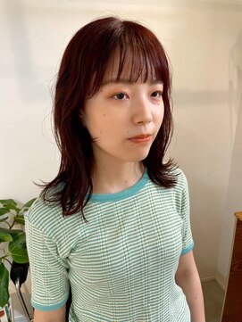  fit stand 千葉/ショートボブ/カット/パーマ/ダブルカラー/トリートメント/縮毛矯正 イメチェン/ピンクベージュ/アンブレラカラー[千葉]