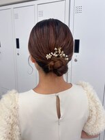 スタイル 横浜(STYLE)&nbsp;結婚式お呼ばれアレンジ/シニヨン／ヘアセット/おだんご