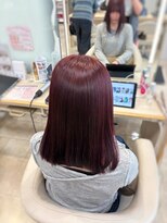 ケンジ 平塚ラスカ店(KENJE)&nbsp;チェリーレッド/ダークブルー/デジタルパーマ/平塚駅