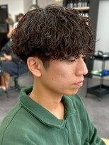 リットバイフィフス 甲南店(Lit. by fifth)&nbsp;マッシュ メンズショート スパイラルパーマ メンズパーマ 20代