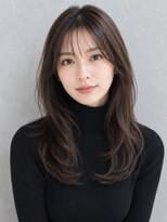 ガーディナ(Gardina)&nbsp;顔周りレイヤー 韓国ヘア ダークブラウン 髪質改善 20代