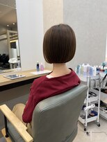 カイノ イオンモール橿原店(KAINO) ナチュラルブラウンのやさしい丸みボブ