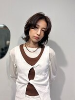 エディット トウキョウ(e.dit tokyo)&nbsp;ショートウルフ/くびれレイヤー/ブラウンカラー/ウェーブヘア