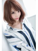 前髪/マチルダボブ/ピンクベージュ/インナーグレージュ/吉祥寺 