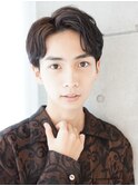 サイドパートショート×ランダムパーマ