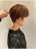 【ANNEXハザマ】えり足スッキリショート×ナチュラルアッシュ