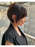 横顔美人ショート/大人かわいいショートボブ