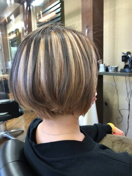 リンクスハート 橿原店(Link's Heart) 丸みショートデザインカラー