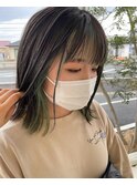 大人かわいい切りっぱなしボブ20代30代40代