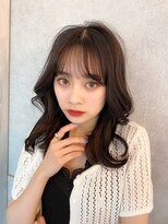 シーシンジュク 新宿南口(Sea shinjuku)&nbsp;韓国風前髪×ショコラアッシュ【髪質改善/ふんわりカール/新宿】