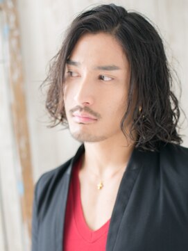 モッズヘア メン 上尾東口店(mod's hair men) 大人ワイルドツイストパーマで黒髪ミディアムスタイルV上尾