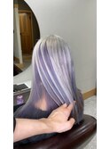 【シルバー×アメジストインナーカラー】