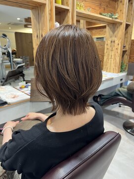 アドラーブル 駅南店(adorable) 美髪結べるボブボブウルフミニウルフ薄めバング斜めバング