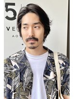 ファイブシーン アオヤマ(5SCENE AOYAMA)&nbsp;メンズボブウルフメンズミディアムレイヤーカットメンズウルフ