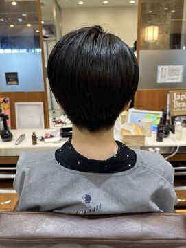 ピークアブー アヴェダ アトレ恵比寿(PEEK-A-BOO AVEDA) 前髪なし大人小顔ショート/30代40代50代/岡野亘希
