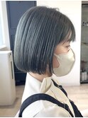 ケアブリーチダブルカラーインナーカラーショートボブレイヤー