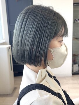 サロンドジョー(salon de joe) ケアブリーチダブルカラーインナーカラーショートボブレイヤー