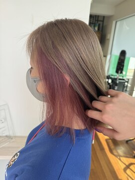 スキル 水戸(SKILL) ハイトーンインナーカラー